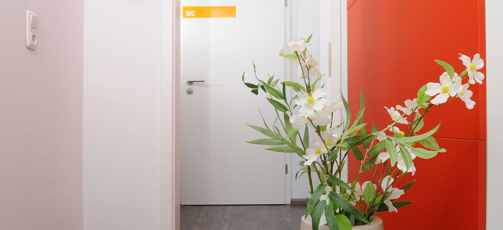 Räumlichkeiten der Praxis für Sportphysiotherapie Sonnborn